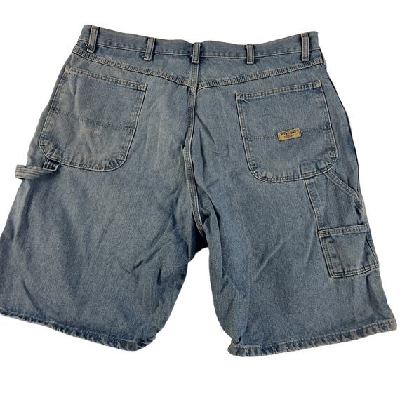Wrangler Denim Jeans Shorts men's size 38 Carpenter shorts #2892 - Picture 2 of 6